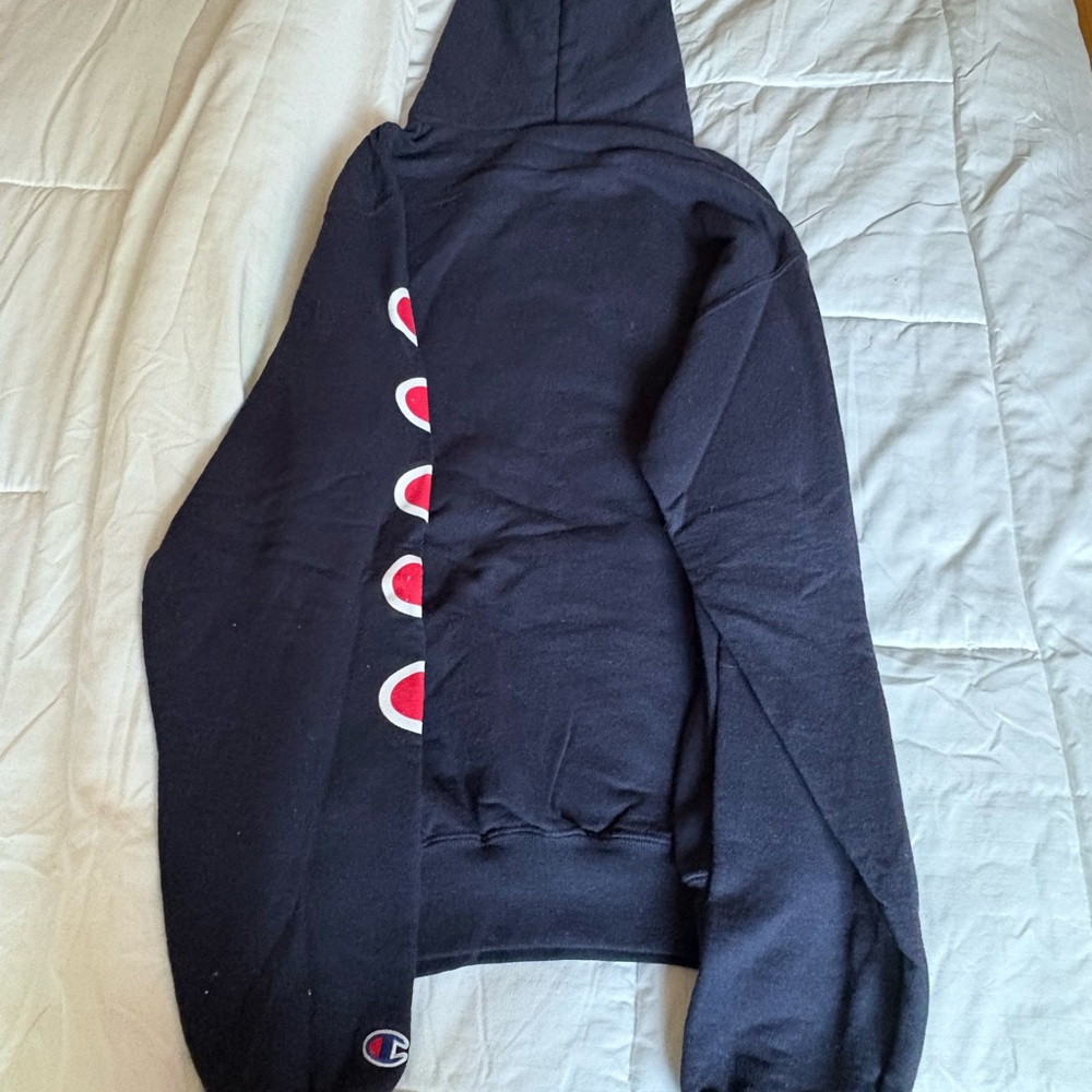 Champion Black Sweater with Embroidered Logo and Ribbed Cuffs - Picture 3 of 3